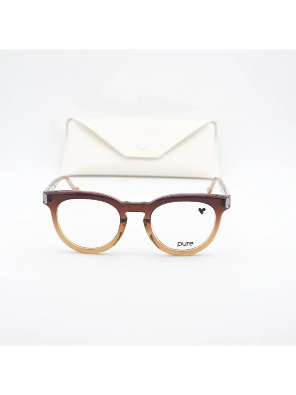 Pure P-7008 N 208 Square Eyeglasses 49mm – Tiramisu Ombre